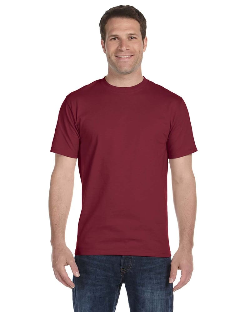 Hanes Beefy-T Crewneck Short-Sleeve T-Shirt Cardinal