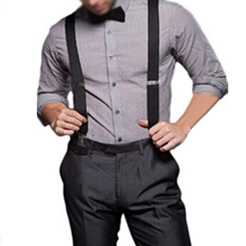 Elastic Y-Shape Braces/ Suspenders Khaki